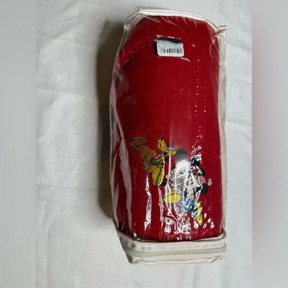 Disney Parks Kids Mickey & Minnie Souvenir Fleece Throw Blanket Red NWOT